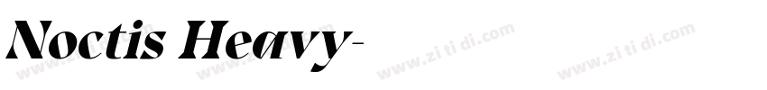 Noctis Heavy字体转换